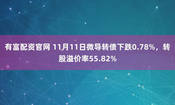 有富配资官网 11月11日微导转债下跌0.78%，转股溢价率55.82%